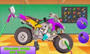 Quad Bike Repair Mechanic 2 – Auto Garage Workshop截图5