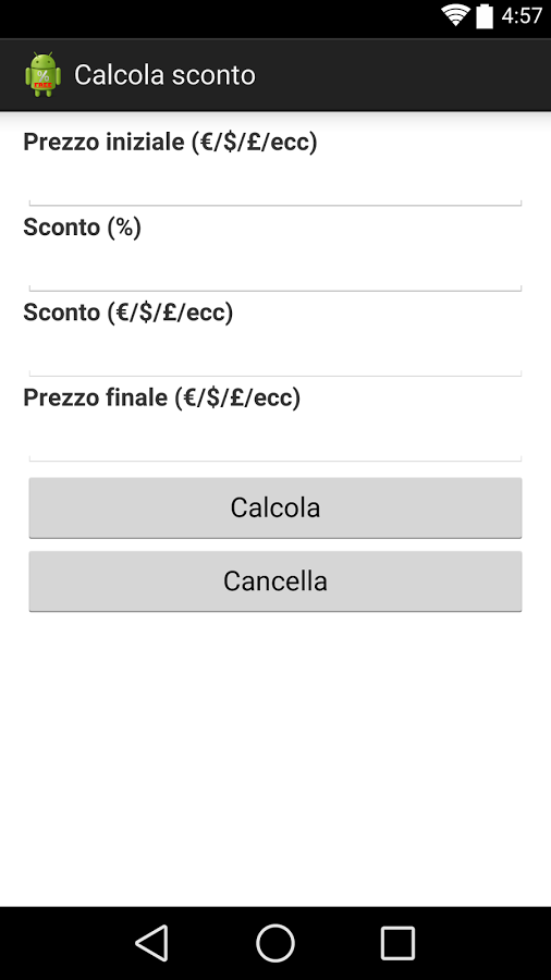 Calcola sconto FREE截图3