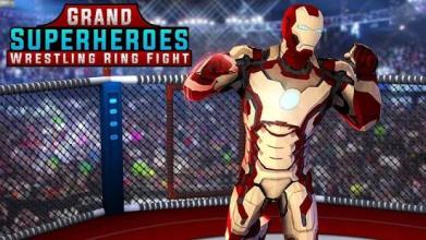 Grand Superhero Wrestling Fight Battle Arena Ring截图4