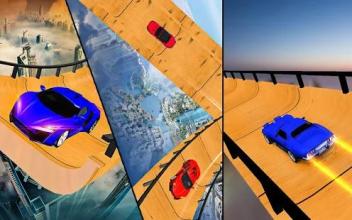 Vertical Mega Ramp Car Racing Stunts Game截图1