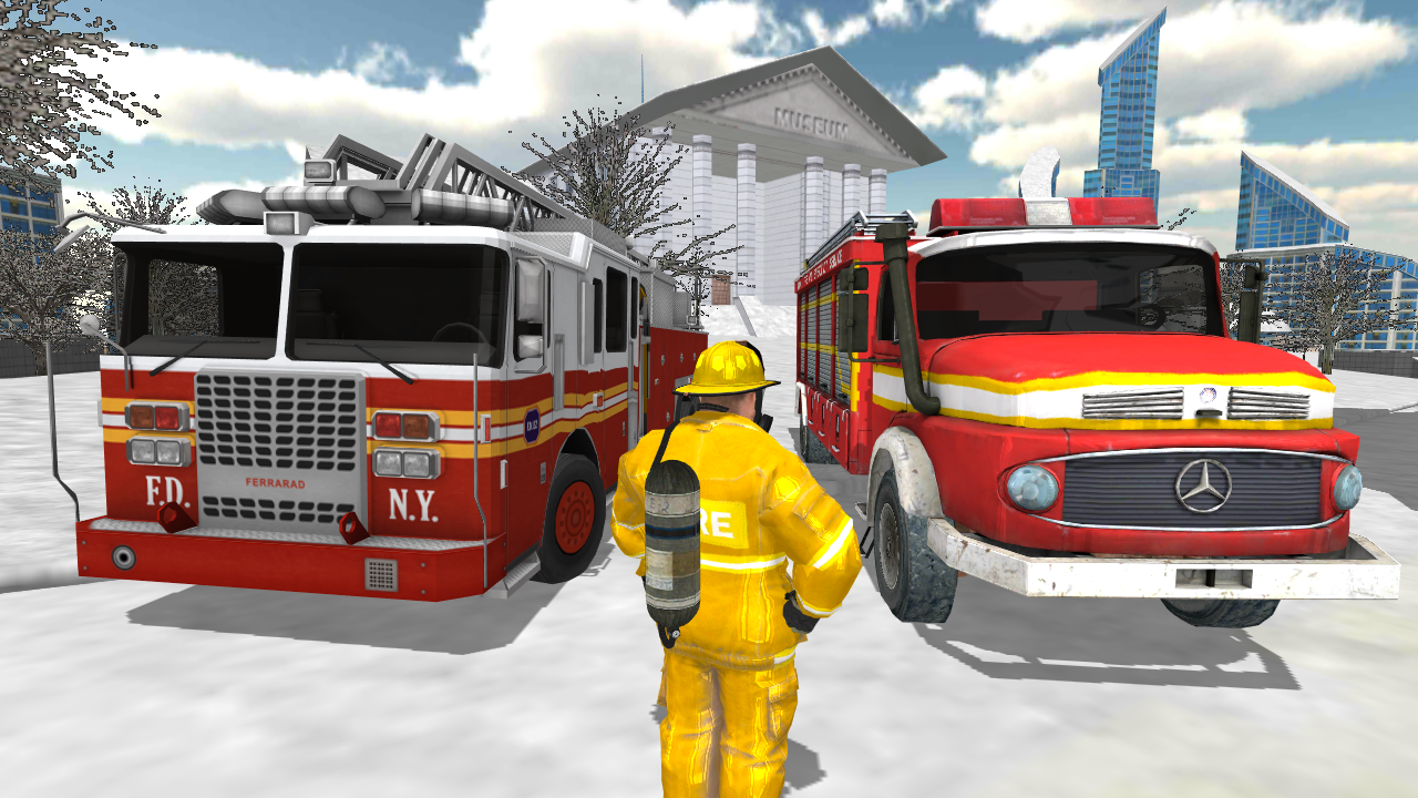 Fire Truck Rescue Simulator截图1