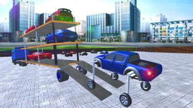 Elevated Car Transporter Game: Cargo truck Driver截图2