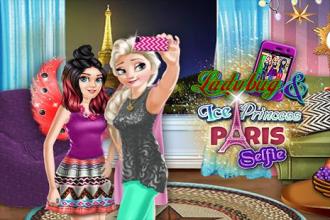 Ice Princess & Ladybug Paris Selfie Game截图2