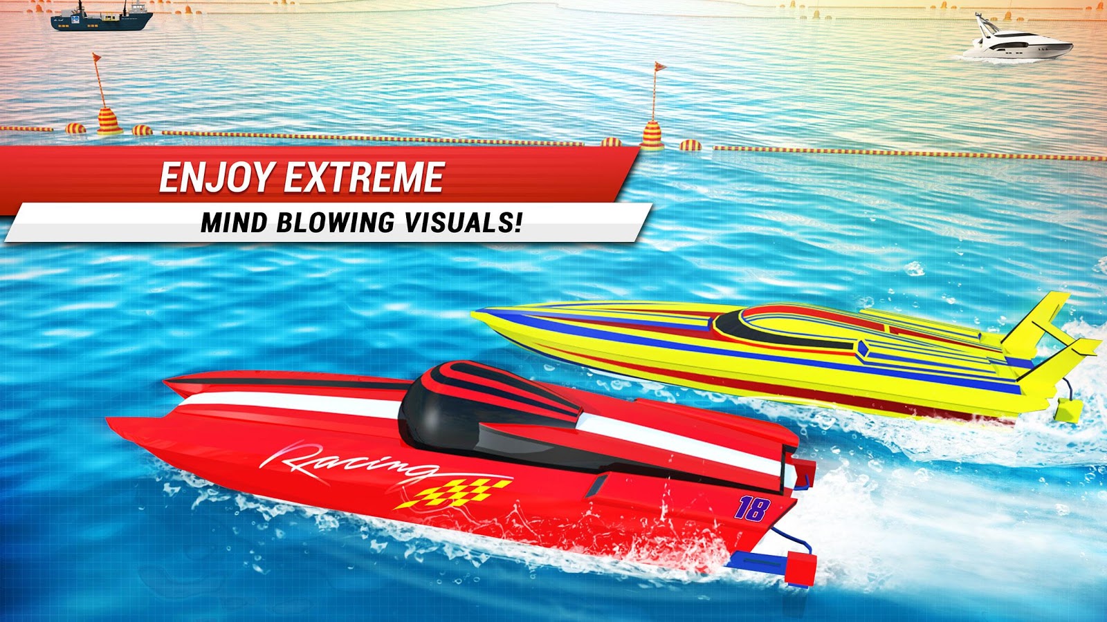 Speed Boat Extreme Turbo Race 3D截图1