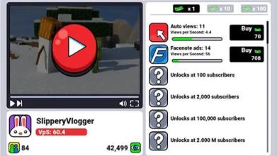 Youtube play vlogger you tube blogger clicker截图2