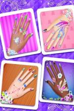 Nail Paint Salon Makeover : Girls Fashion Game截图1