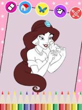 ❤️ Princess Coloring Pages For Kids & Adults **截图3