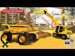 Construction Machines Offroad : Operate Excavator截图5