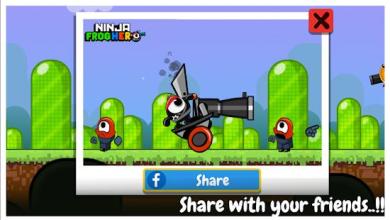 Ninja Frog Hero: Love Cannon Balls截图1