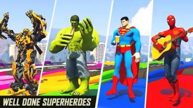 Superhero Modern Bus Coach Driver Simulator 2018截图5