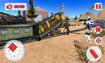 Futuristic Train Super Robot Transformation Game截图5