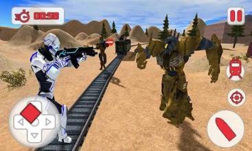 Futuristic Train Super Robot Transformation Game截图1