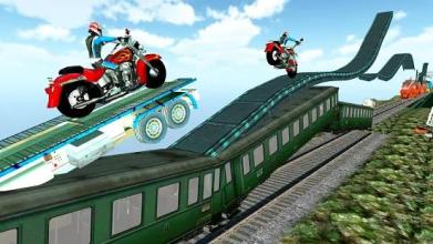 Real Bike Train Stunt Trail 2018截图2