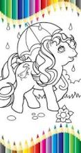 MyLittle Unicorn Coloring Game For Kids截图1