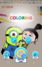 Coloring Minion Book Pages截图5