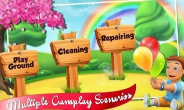 Theme Park Garden Cleaning: Playground Repair Fun截图1