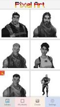 Fortnite Color by Number - sandbox Pixel art截图3