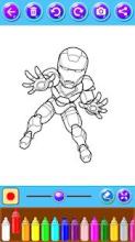 Coloring Book For Superheroes : Kids Coloring Game截图3