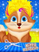 Kitty Hair Beauty Salon - Animal Fun Games截图3