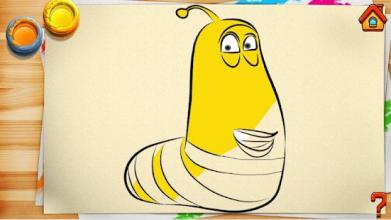 Coloring Hero Larva Cartoon截图3