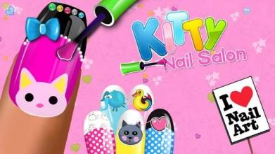 Kitty Nail Salon - Nail Art Design & Coloring Game截图4