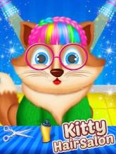 Kitty Hair Beauty Salon - Animal Fun Games截图1