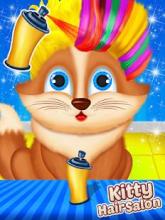 Kitty Hair Beauty Salon - Animal Fun Games截图2