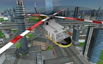 Futuristic Helicopter Rescue Simulator Flying截图4