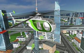 Futuristic Helicopter Rescue Simulator Flying截图2