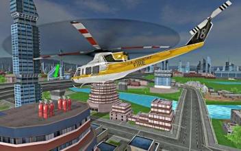 Futuristic Helicopter Rescue Simulator Flying截图1