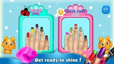 Kitty Nail Salon - Nail Art Design & Coloring Game截图1