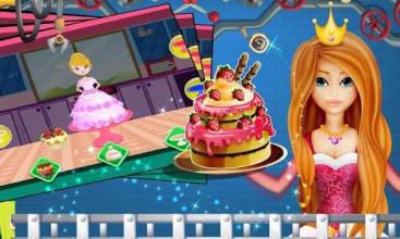 Princess Doll Cake Factory :Cooking Game For Girls截图1