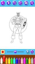 SuperHero Coloring Book : Kids Drawing Game 2018截图5