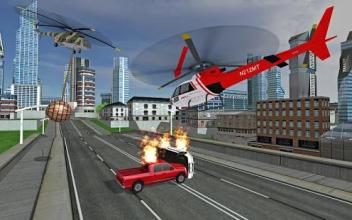 Futuristic Helicopter Rescue Simulator Flying截图5