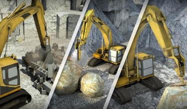 Hill Excavator Mining Truck 3D截图3