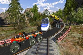 Train vs Car Racing Challenge: 2 Player Race Stunt截图3