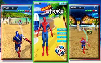 Superhero Beach Soccer : Real Football Game 2018截图1