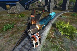 Train vs Car Racing Challenge: 2 Player Race Stunt截图1