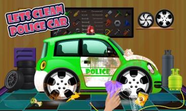 Police Cop Car Wash & Repair Mechanic Workshop截图5