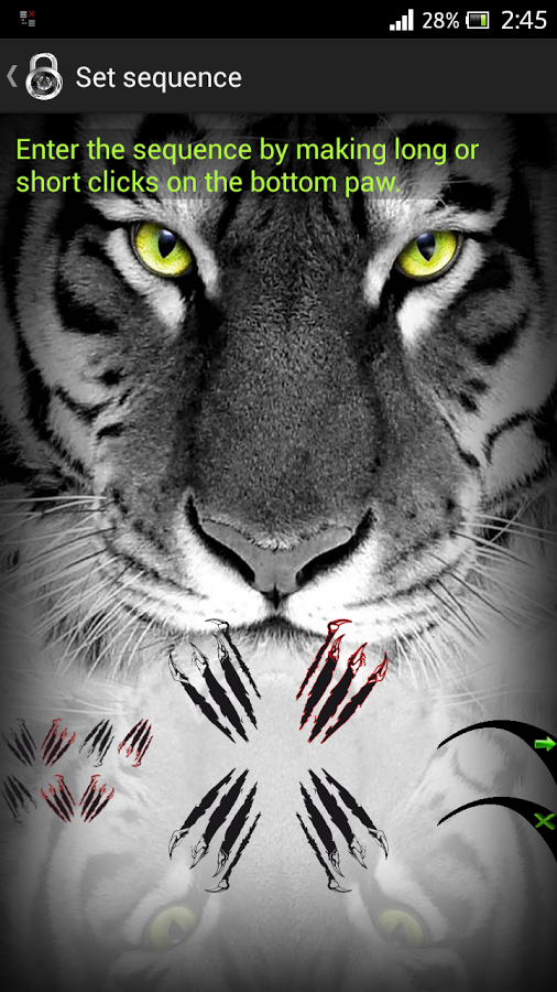 Lock Screen Tiger Sequence截图4