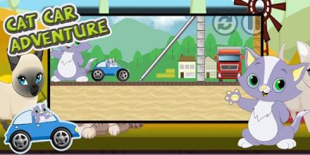 Cat Adventure - Racing Animal Car截图3