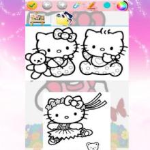 Pour enfants : Coloriage Hello Kitty 2018截图1