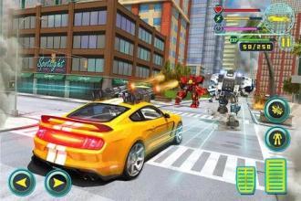 Futuristic Rhino Robot Car Transformation Game截图5