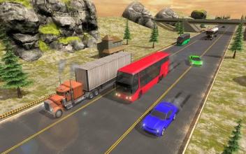 Racing In Bus: Real Highway Traffic截图3