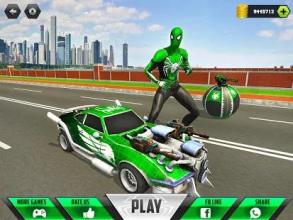 Flying Spider Hero City Fight截图5