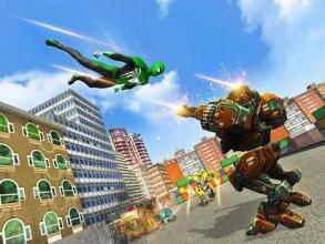 Flying Spider Hero City Fight截图2