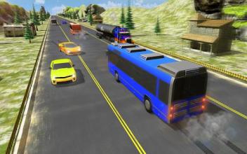 Racing In Bus: Real Highway Traffic截图5