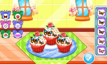 Butterfly muffins cooking game截图1