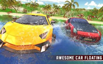 Floating Water Car Driving Simulator: Beach Racing截图5