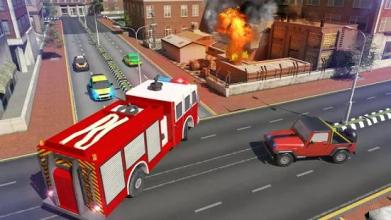 Fire Engine Truck Simulator 2018截图5